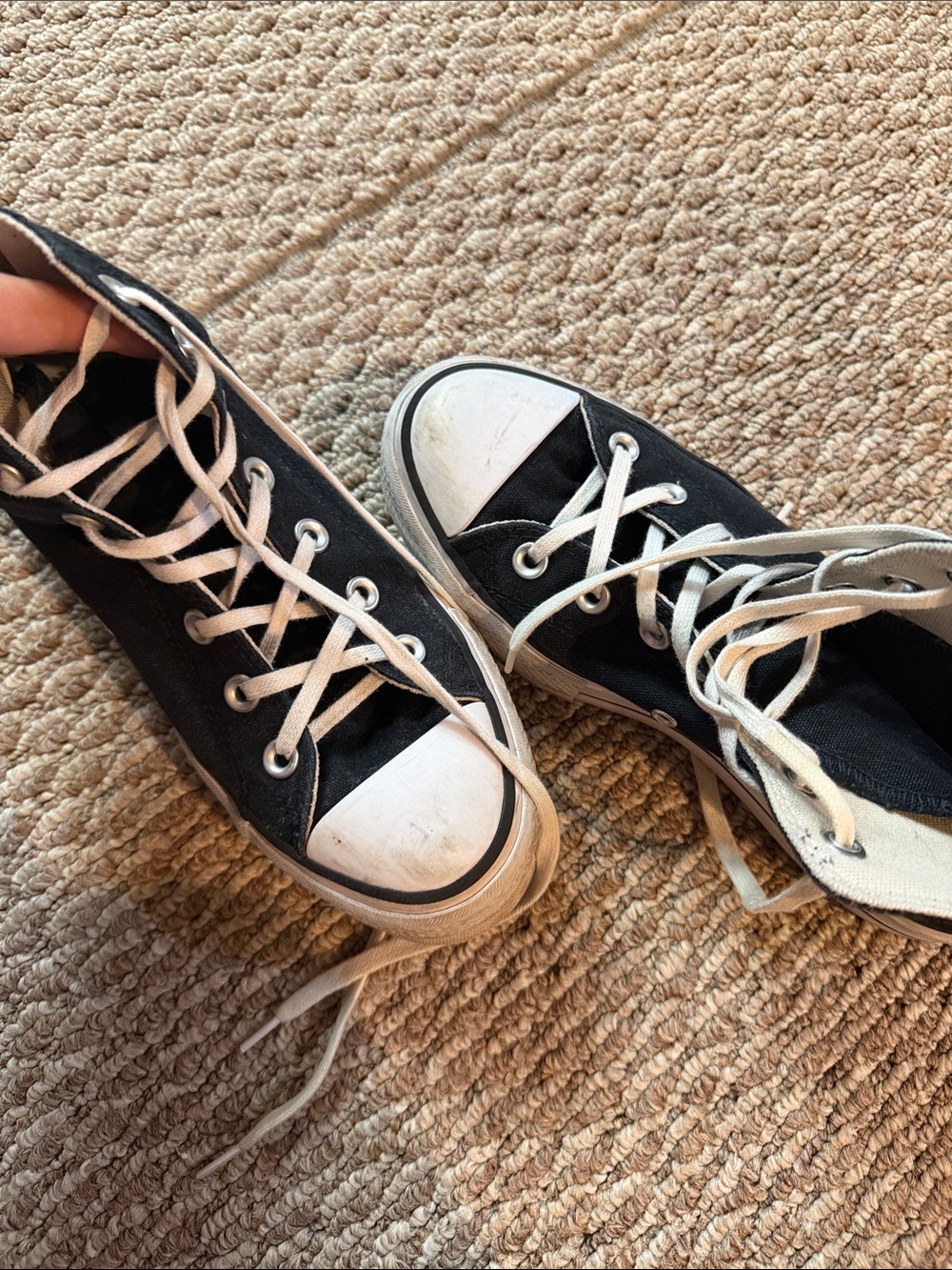 Converse High Top Sneakers in Black and White - Picture 4 of 4